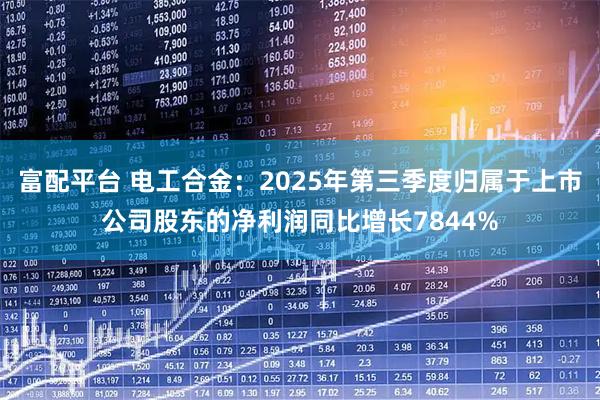 富配平台 电工合金：2025年第三季度归属于上市公司股东的净利润同比增长7844%